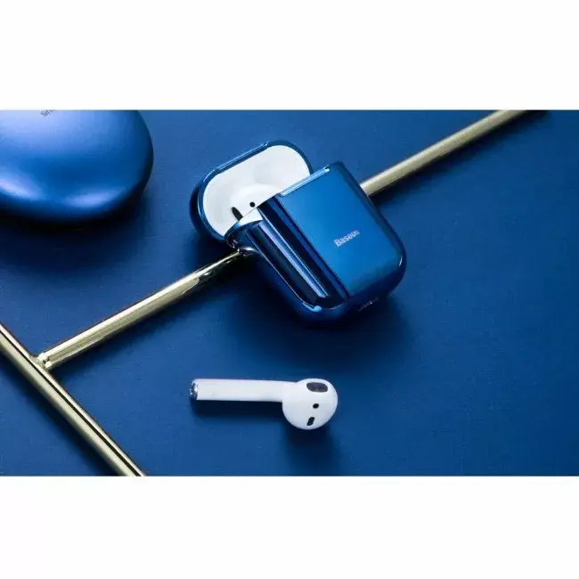 Baseus Metallic Shining Silicone Case for AirPods 1 / 2 Photo 6