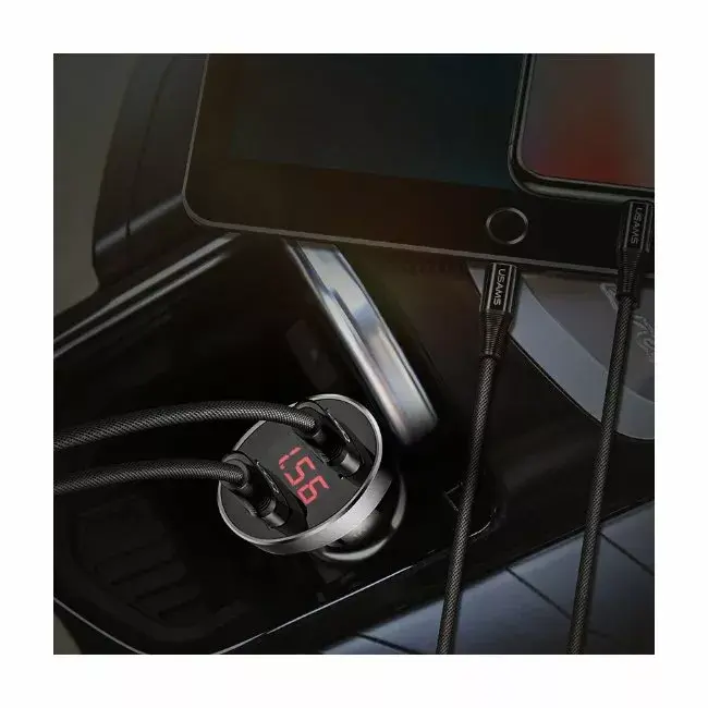 Car Charger usams US-CC045 Dual 2.1A with LED Display Photo 4
