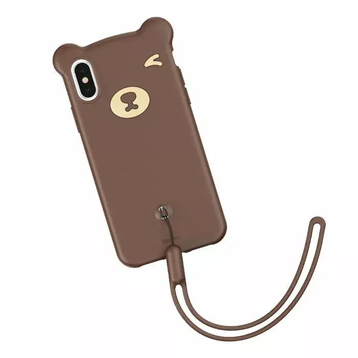 Silikona maciņš Baseus iPhone Xs Max ar siksniņu Photo 2