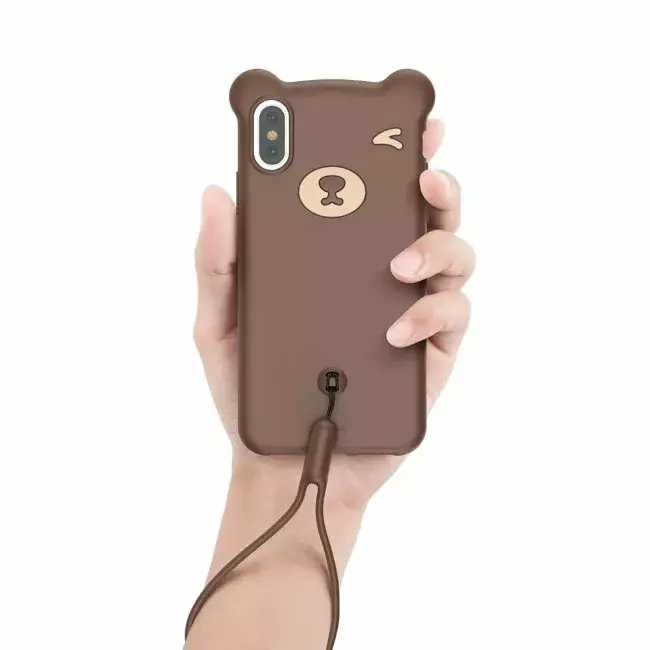 Silikona maciņš Baseus iPhone Xs Max ar siksniņu Photo 4