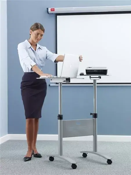 NOBO Multimedia Projection Trolley - Twin Platform Photo 2