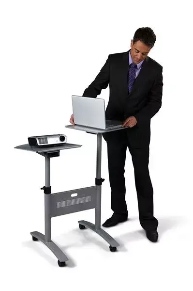 NOBO Multimedia Projection Trolley - Twin Platform Photo 3