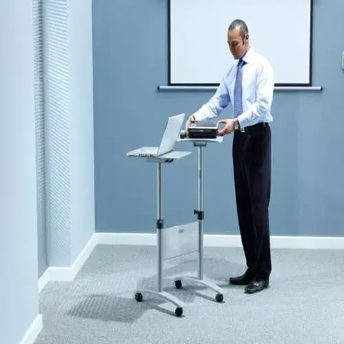 NOBO Multimedia Projection Trolley - Twin Platform Photo 7