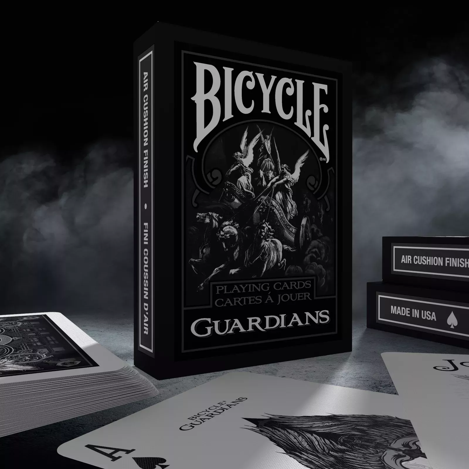 Deck Bicycle Guardians Playing Cards by Theory11 Black Magic Cardistry