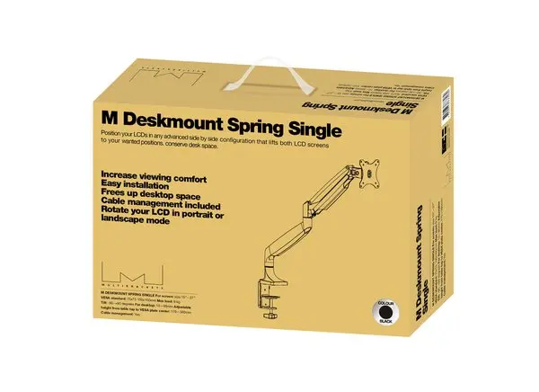 Desk Mount Multibrackets M Gas Spring Single Black Photo 22