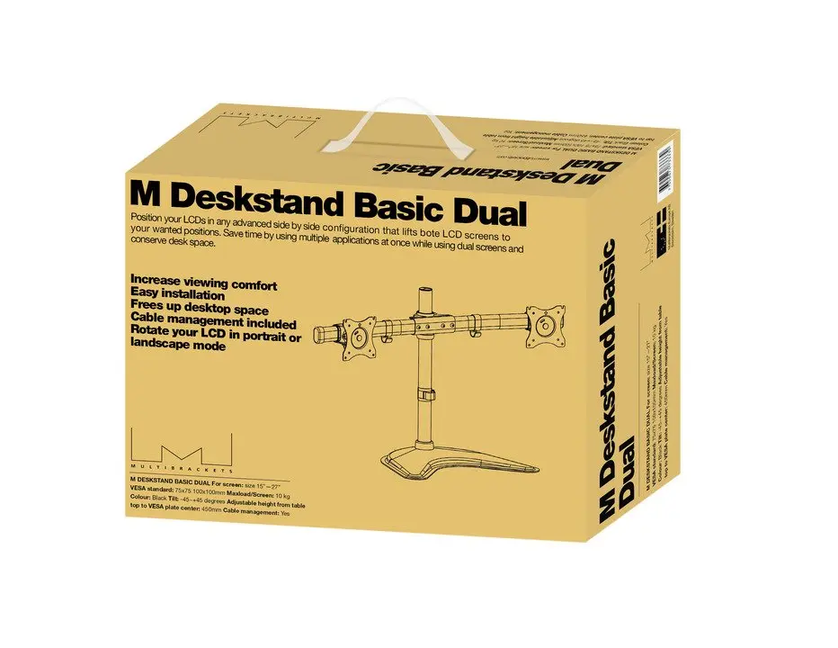 Стойка для монитора Multibrackets M Deskstand Basic Dual Photo 22