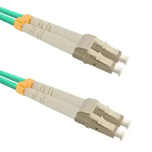 Fibre optic cable QOLTEC 54076 OM3, 2 m, LC–LC, 50 µm core, aqua