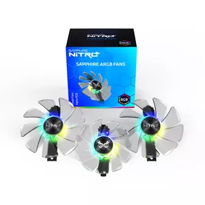 Sapphire 4N004-03-20G Datora dzesēšanas sistēma Videokarte Ventilators 9,5 cm Caurspīdīgs