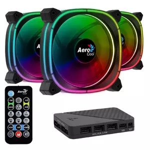 Aerocool Astro 12 Pro Datora korpusam Ventilators 12 cm Melns