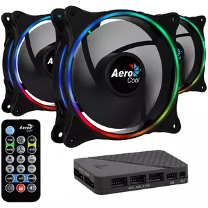 Aerocool Eclipse 12 Pro Datora korpusam Ventilators 12 cm Melns