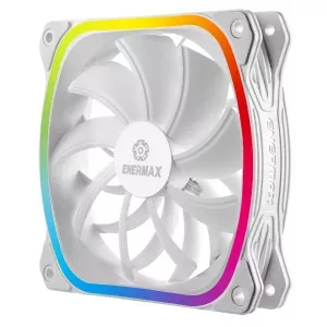 Enermax SquA RGB Datora korpusam Ventilators 12 cm Balts