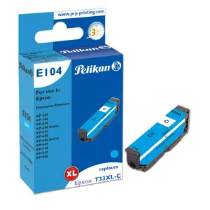 Совместимый струйный картридж Pelikan E104 для Epson, повышенной емкости, голубой