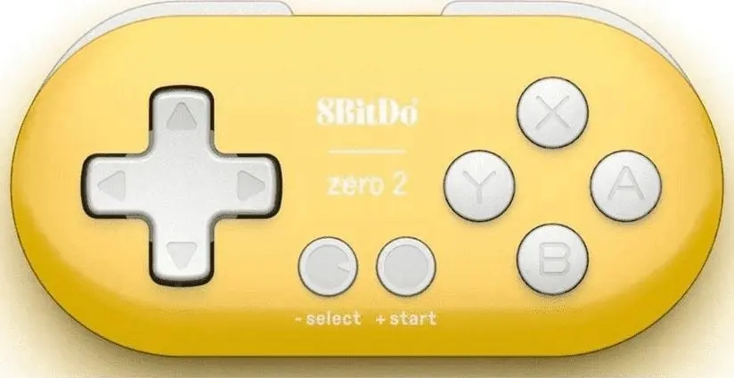 8BitDo Zero 2 Yellow Wireless Game Controller Photo 2