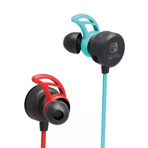 Vada In-ear auss āķa spēļu austiņas Hori Earbuds Pro (intraaurālas, zili/sarkanas)