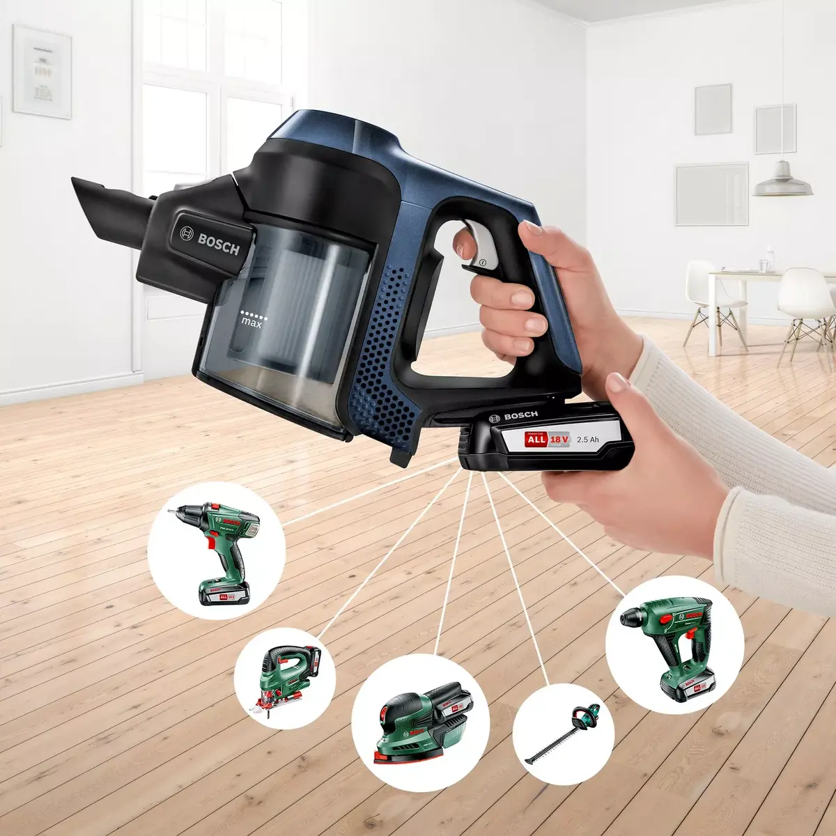 2-in-1 stick vacuum Bosch Serie 6 BBS611PCK Photo 8
