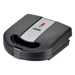 Sandwich maker Adler MS 3045 — 1000 W, 2 sandwiches, removable non-stick grill and waffle plates, black