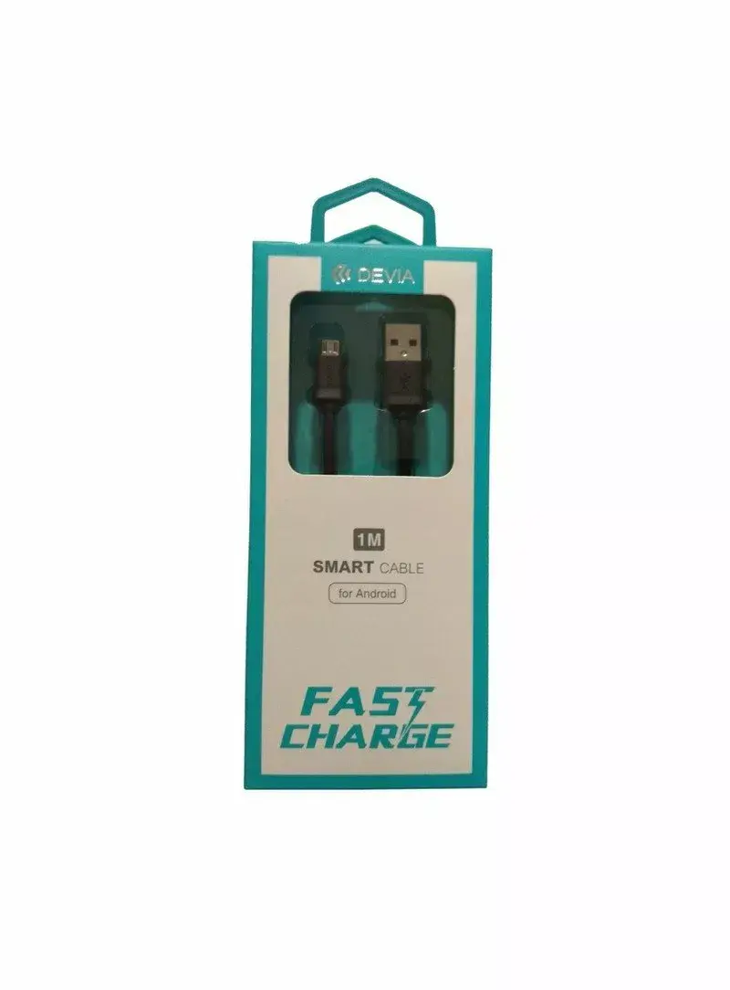 USB Micro Cable Devia Smart Series V2 1 m Photo 2