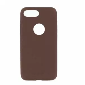 Aizsargvāks Tellur Slim no mākslīgās ādas priekš iPhone 8 Plus — brūns