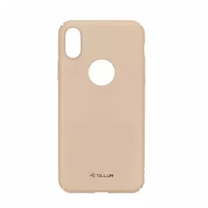 Protective phone case Tellur Cover Super Slim for iPhone X/XS — gold finish, ultra-thin profile