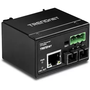 Trendnet TI-F10S30 tīlkla mediju pārveidotājs 200 Mbit/s 1310 nm Viens režīms Melns