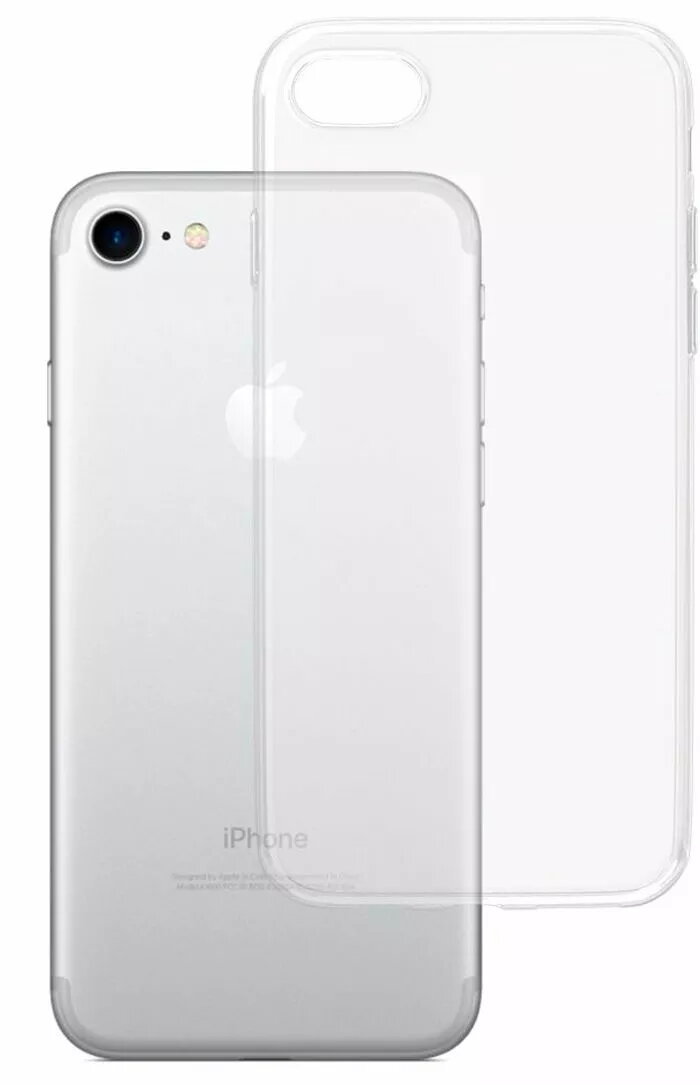 Evelatus caurspīdīgs silikona vāciņš priekš iPhone