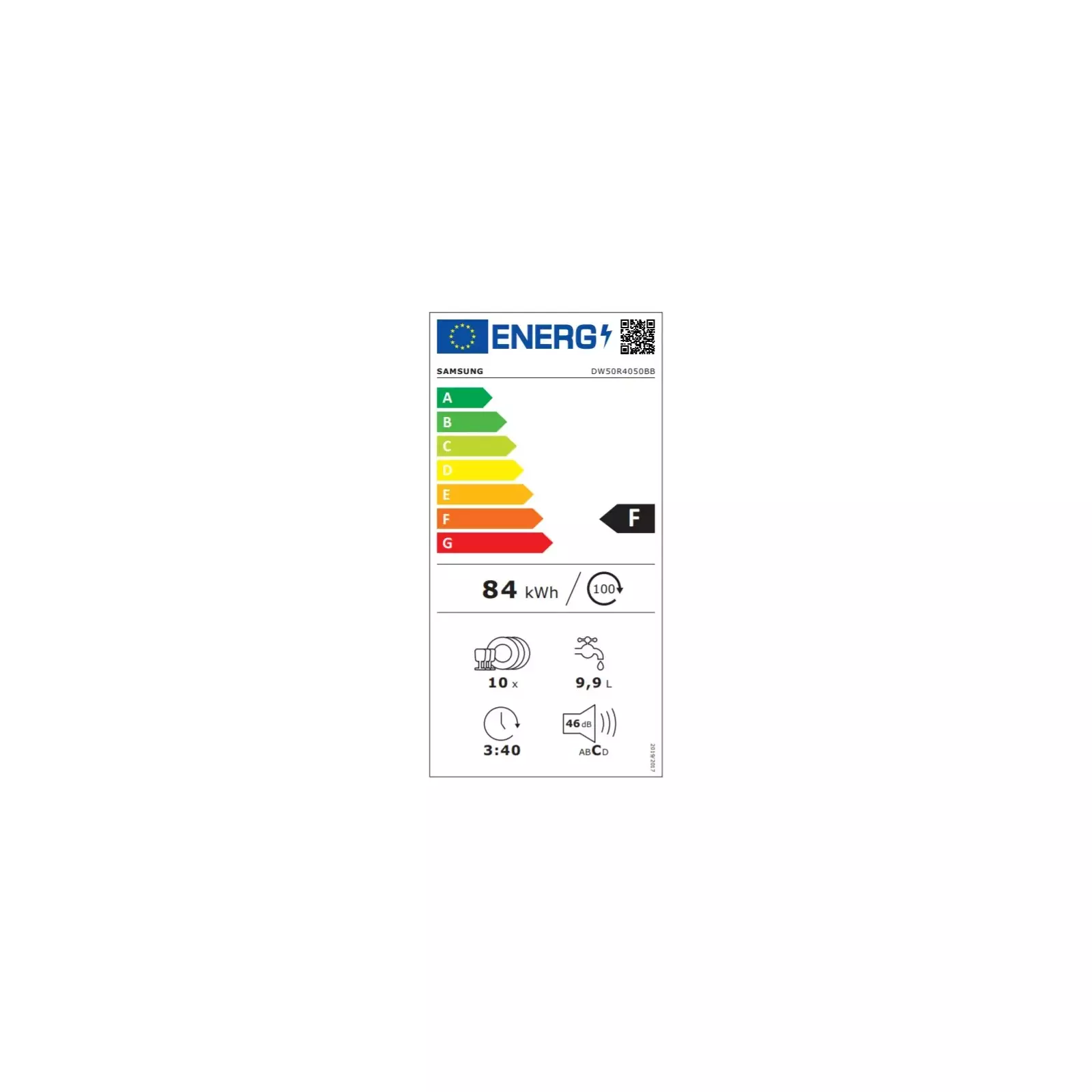 Samsung DW50R4050BB Fully built-in 10 DW50R4050BB/EO | Built-in ...