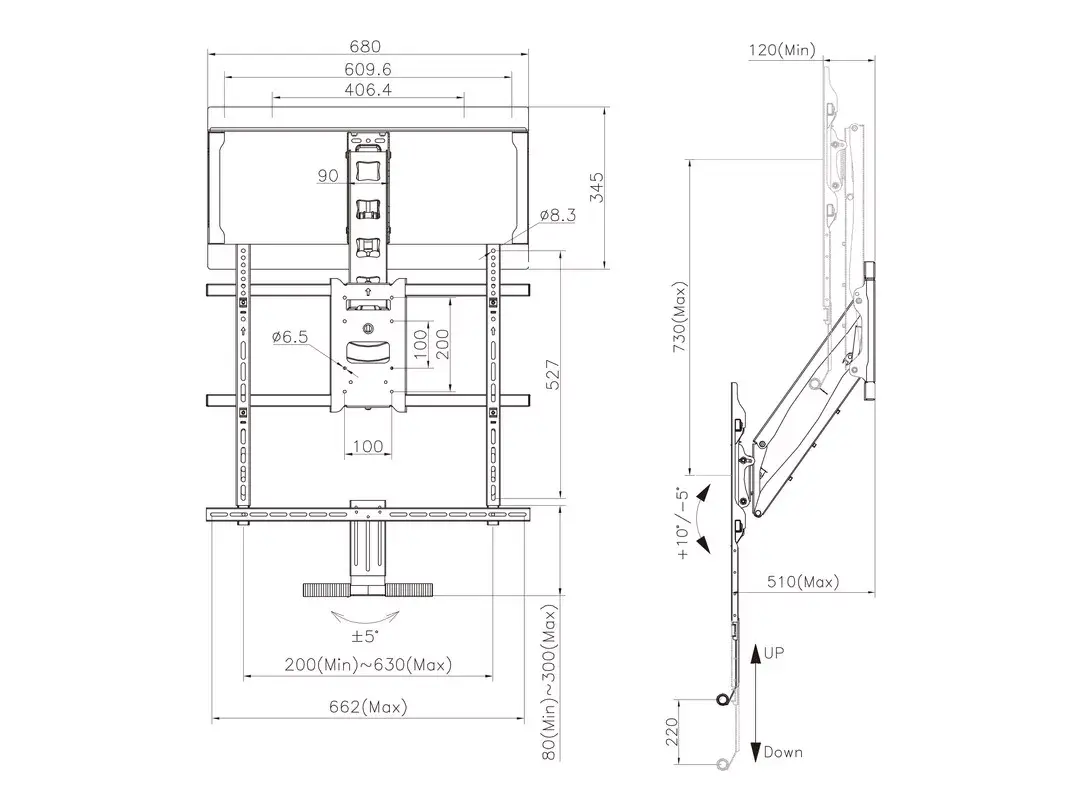Konsoles, Multibrackets, M Pull Down Full Motion Flexarm Photo 19