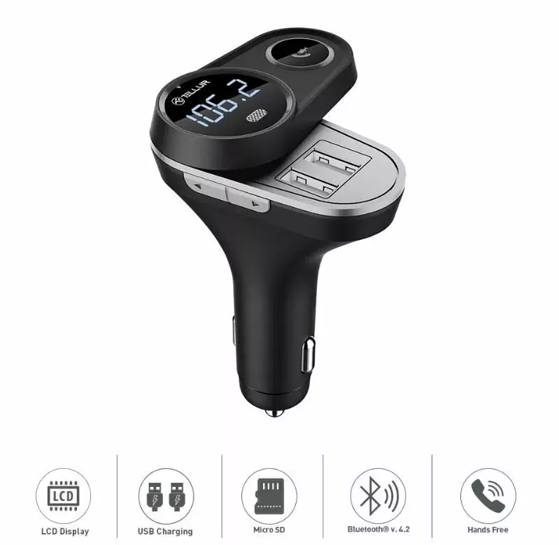 FM-трансмиттер Tellur FMT-B5 USB 3.0 5 портов Photo 3