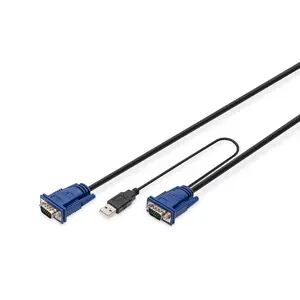 KVM cable DIGITUS DS-19232 — USB to PS/2 for KVM consoles, 3 m