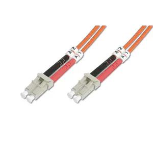 Fiber optic multimode patch cord DIGITUS LC/LC OM2 3 m I‑VH 50 µm duplex