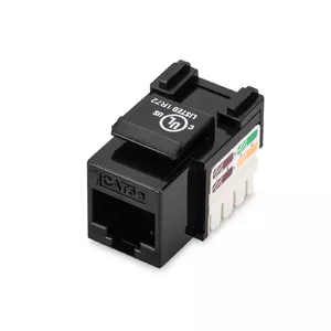 Network Cable Digitus CAT 5e Class D Keystone Module Unshielded Black