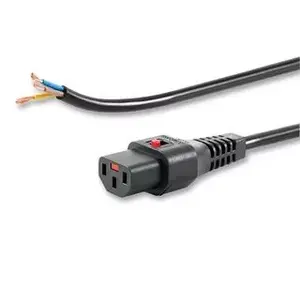 DIGITUS IEC LOCK PC1025 Power Cable, C13 Coupler, 2 m, Black