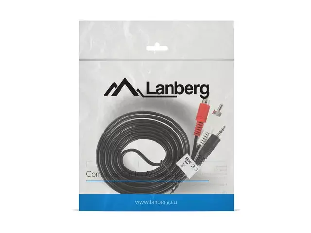 Аудиокабель Lanberg CA-MJRC-10CC-0020-BK Photo 3