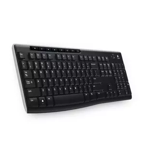 Logitech Wireless Keyboard K270 клавиатура Беспроводной RF QWERTY Английский Черный
