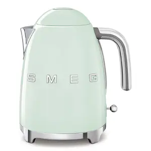 Smeg KLF03PGEU Elektriskā tējkanna 1.7 L 2400 W pasteļzaļa nerūsējošā tērauda bezvadu ar ūdens līmeņa indikatoru