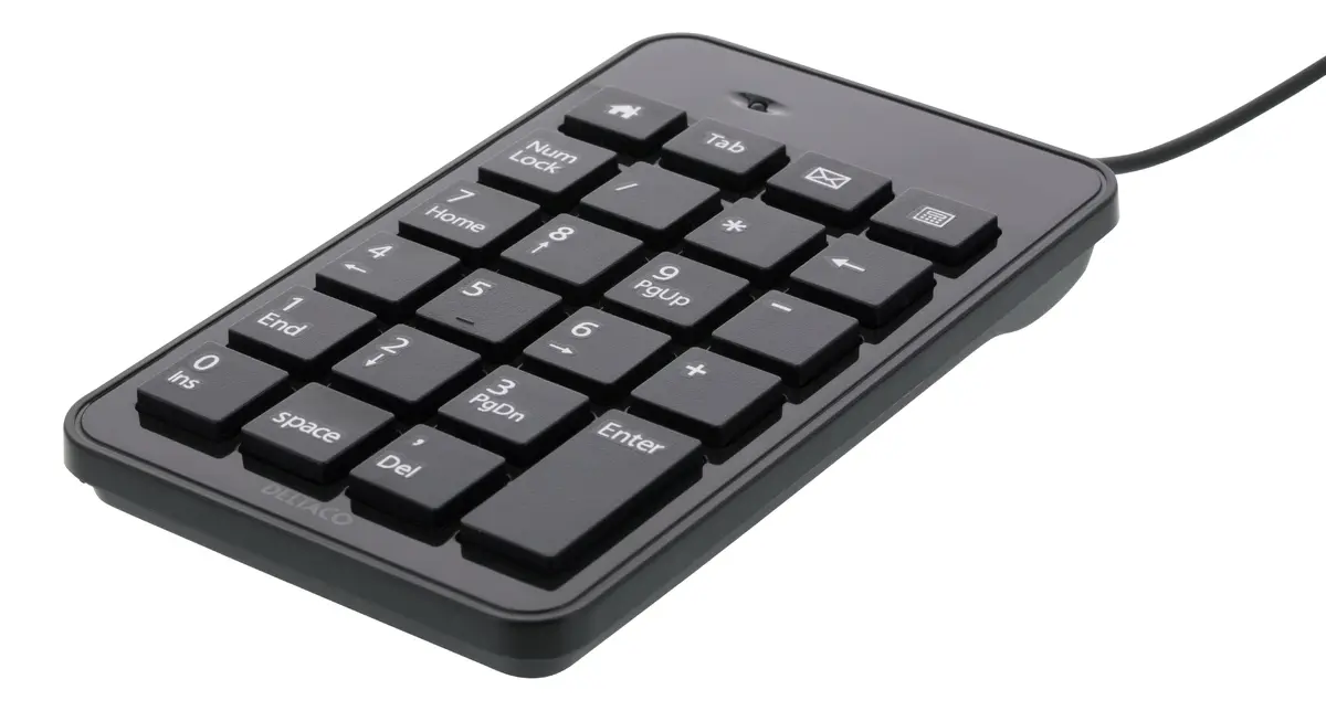 Ciparu tastatūra Deltaco TB-120 Universāla USB