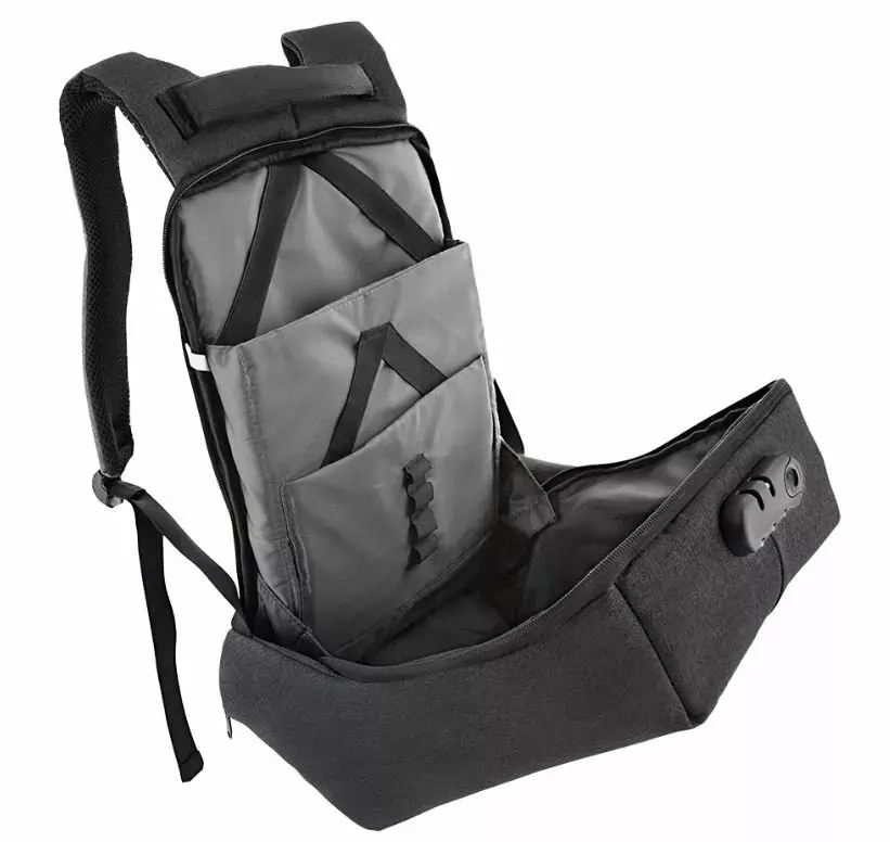 Backpack Tellur Notebook 15.6 Antitheft USB, Black Photo 3