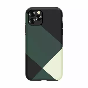 Protective phone case Devia for iPhone 11 Pro Max — green simple style