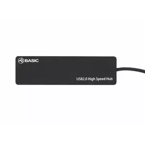 USB-хаб Tellur Basic 4 порта USB 2.0 — чёрный, 4x USB-A