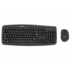 Wireless keyboard and mouse kit Tellur Basic Black — 2.4 GHz, USB receiver, compact layout