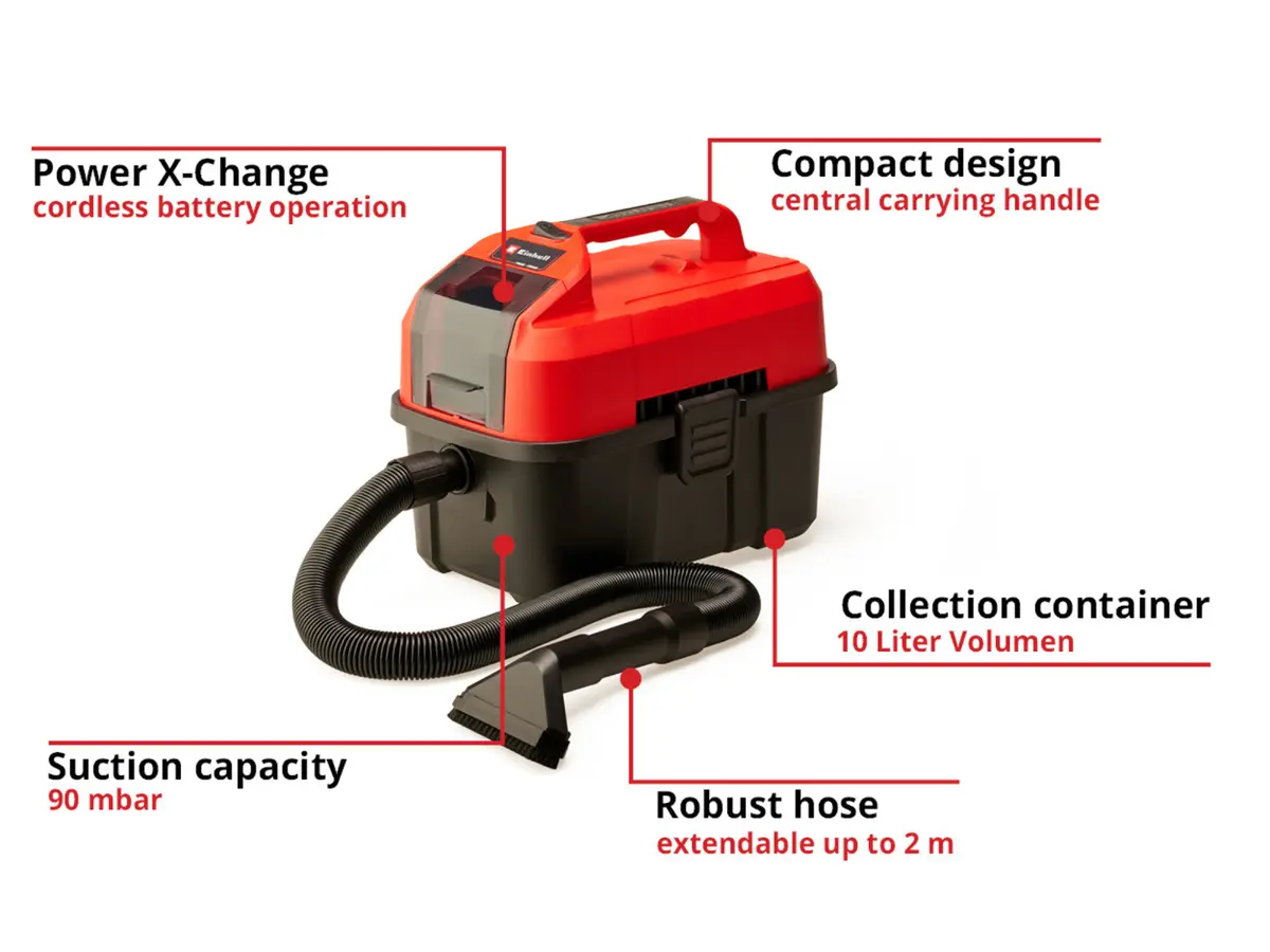 Einhell TE-VC 18/10 Li-Solo Vacuum Cleaner Photo 2