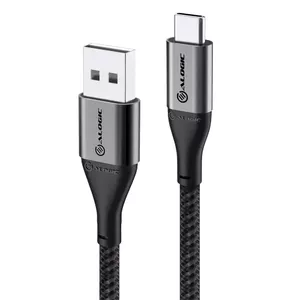 ALOGIC ULCA21.5-SGR USB 2.0 Cable, USB-A to USB-C, 1.5 m, Grey