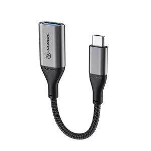 ALOGIC ULCAA-SGR USB kabelis 0,15 m USB 3.2 Gen 1 (3.1 Gen 1) USB C USB A Pelēks