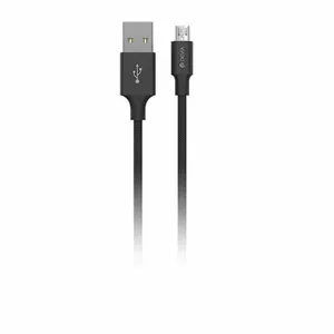 Devia Pheez sērijas Micro USB kabelis (5V 2.4A,25CM) melns