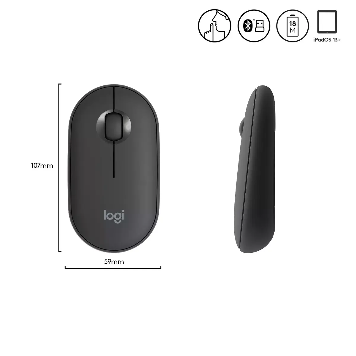 Мышь Logitech Pebble M350 Photo 6