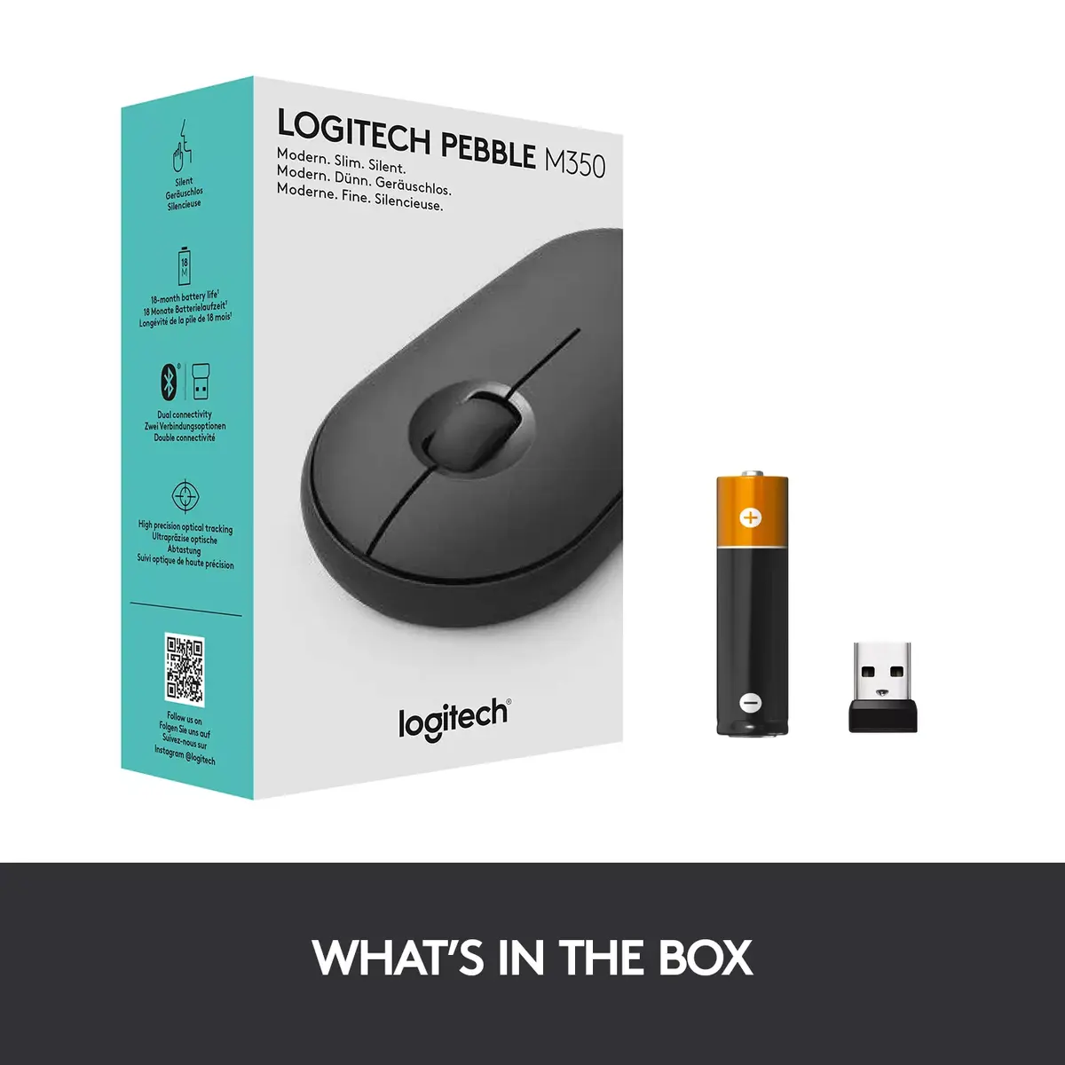 Мышь Logitech Pebble M350 Photo 9