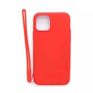 Чехол Evelatus Soft Touch Silicone для iPhone 11 Pro, красный, с ремешком