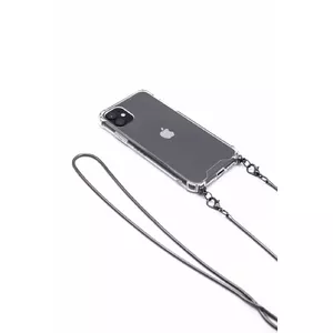 Силиконовый чехол Evelatus для iPhone 11 Pro Max — прозрачный TPU с ремешком, Space Gray