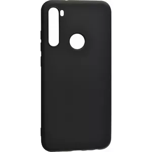 Soft Touch Silicone Case Evelatus for Xiaomi Redmi Note 8 — Black, with Strap