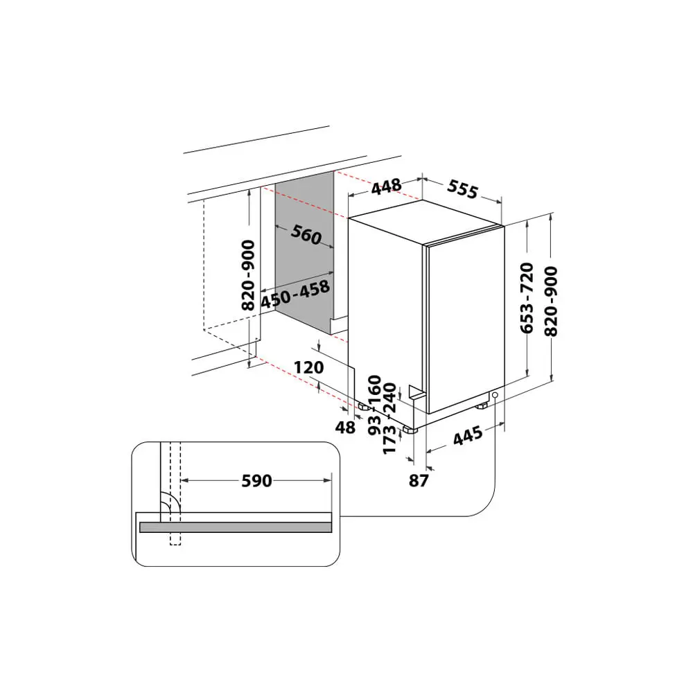 Trauku mazgājamā mašīna Whirlpool WSIC 3M27 C Photo 3
